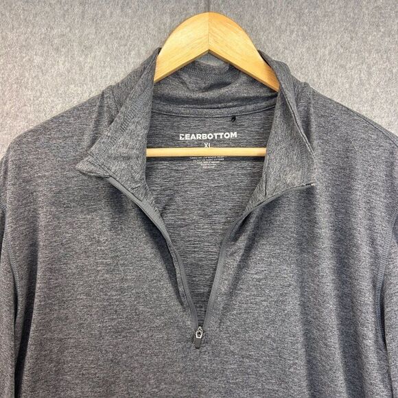 Men's Bearbottom Size XL Gray Quarter- Zip‎ Pullover Base Layer Shirt - Picture 2 of 10